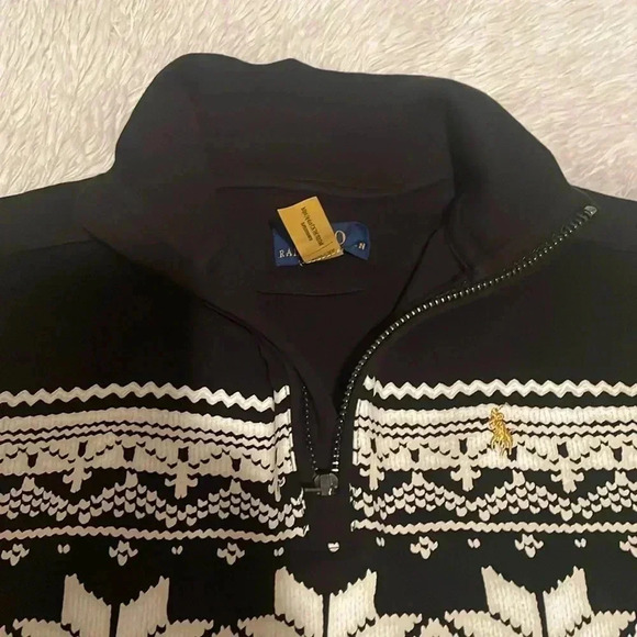 Ralph Lauren boys fair isle cotton interlock pullover size 8 - Picture 6 of 10